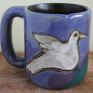 Vintage Mara mug Design by Mara Mug large bird mug Mexico pottery mug